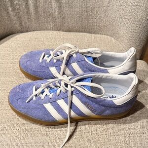 Adidas Lavender and White Trainers